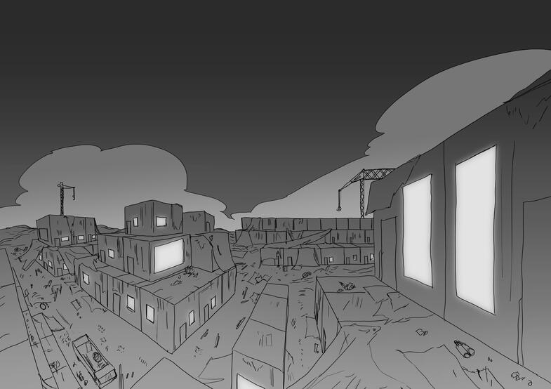 F.slums